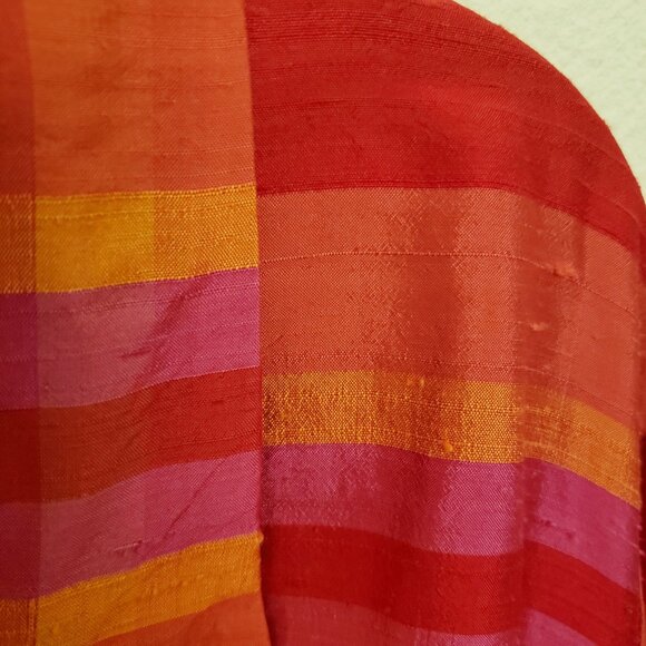 Vintage Avenue 100% Silk Striped Relaxed Fit Tunic Top Size 26/28 - Picture 10 of 11